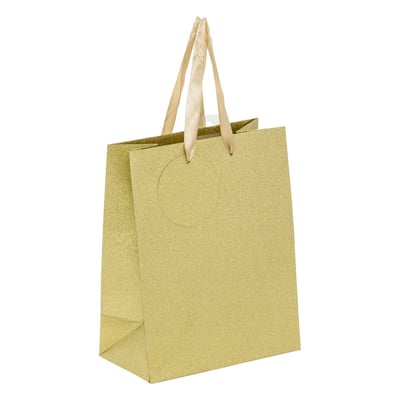Sac cadeau paillettes petite taille doré ATMOSPHERA