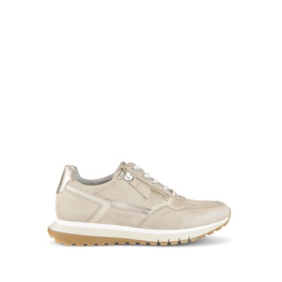 Baskets en cuir velours à talon compensé GABOR