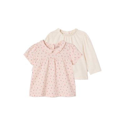 Lot de 2 T-Shirts naissance VERTBAUDET
