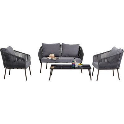 Salon de jardin Elba 4 places gris KARE DESIGN