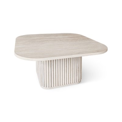 Table basse carré effet travertin, SUSAN NOW'S HOME