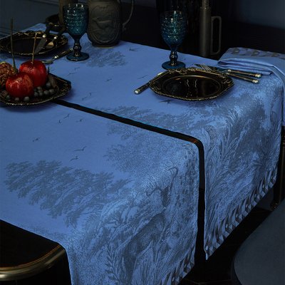 Chemin de table en Coton, FORÊT ENCHANTÉE LE JACQUARD FRANCAIS