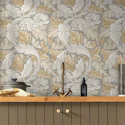 Papier peint Feuille d'acanthe un matin d'automne WILLIAM MORRIS AT HOME