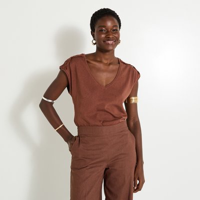 T-shirt col V GRAIN DE MALICE