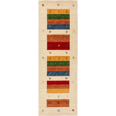 Tapis de couloir en laine tissé main JAMAL BENUTA 