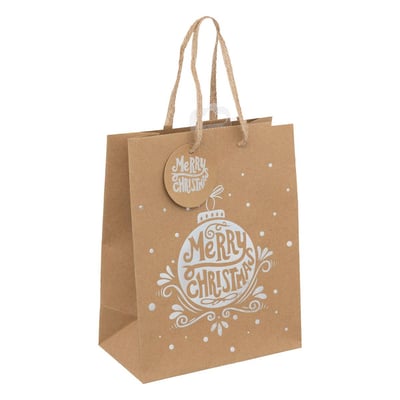Sac cadeau holographique petite taille kraft ATMOSPHERA