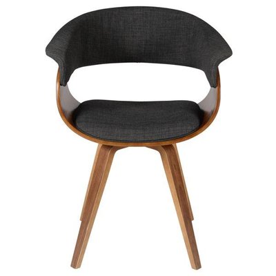 Chaise design accoudoirs velours  Kyo ZAGO