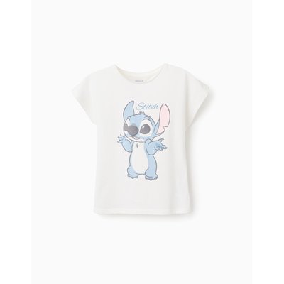 T-shirt en Coton avec Volants au Dos Lilo et Stitch ZIPPY