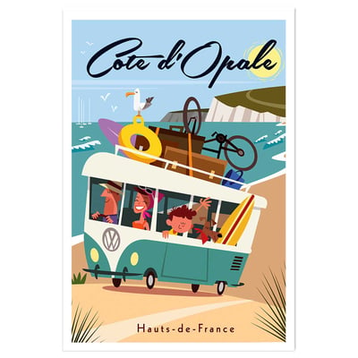 Affiche Côte d'Opale HEXOA