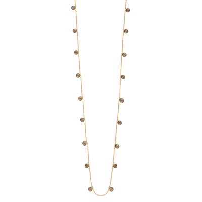 Collier sautoir moorea quartz fume CAROLINE NAJMAN