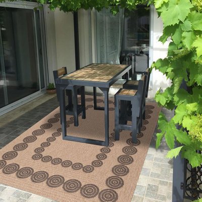 Tapis extérieur tissé kilim rectangle JUTE ART 8 UN AMOUR DE TAPIS