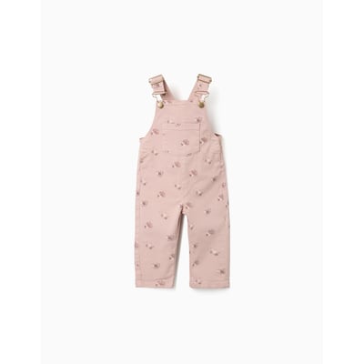 Salopette en sergé avec motif floral ZIPPY