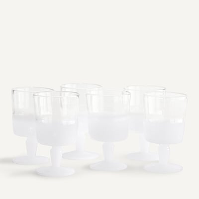 Lot de 6 verres à vin, Sila AM.PM
