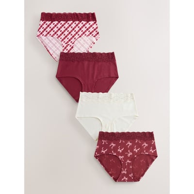 Culotte en dentelle et coton, lot de 4 NEXT