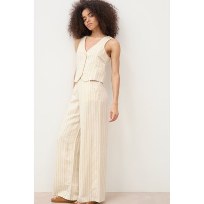 Pantalon large taille haute ceinture BONOBO