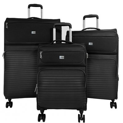Lot de 3 valises dont 1 cabine souples DAVID JONES