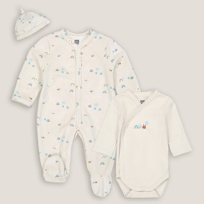 Kit de naissance 3 pièces, imprimé arcs-en-ciel LA REDOUTE COLLECTIONS