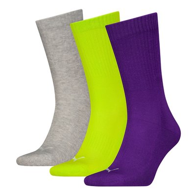 Pack of 3 Pairs of Socks in Soft Cotton Mix PUMA