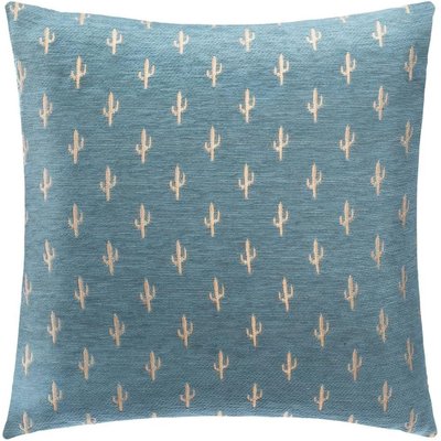 Housse de coussin en chenille motif cactus EDEN