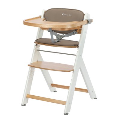 Chaise haute bébé Timba, avec coussin et tablette repas BEBECONFORT