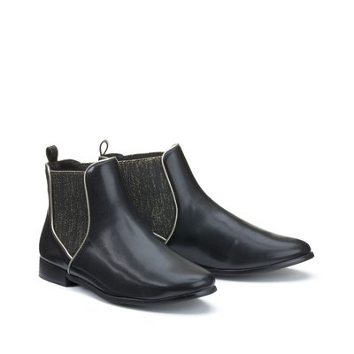 Botas chelsea, elástico dourado LA REDOUTE COLLECTIONS