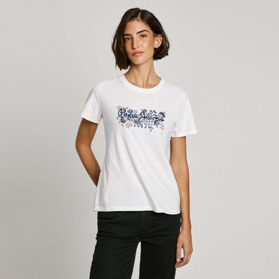 T-Shirt Coupe Regular À Logo Fleuri PEPE JEANS