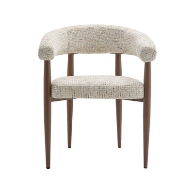 Fauteuil en tissu moucheté, NOUR LISA DESIGN