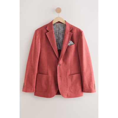 Blazer texturé en mélange de lin NEXT