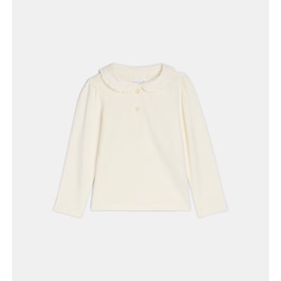 T-shirt vera à col claudine et boutons coton CADET ROUSSELLE