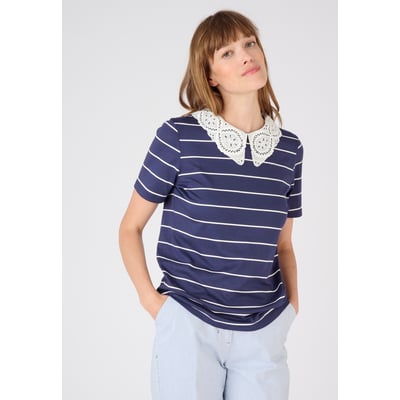 Tee-shirt col broderie anglaise DAMART