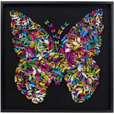 Tableau 3D Papillons 120x120cm KARE DESIGN