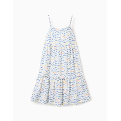 Robe à Bretelles avec Motif et Volants ZIPPY