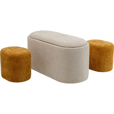 Banc-coffre et tabourets encastrables, ACAPELLA KARE DESIGN
