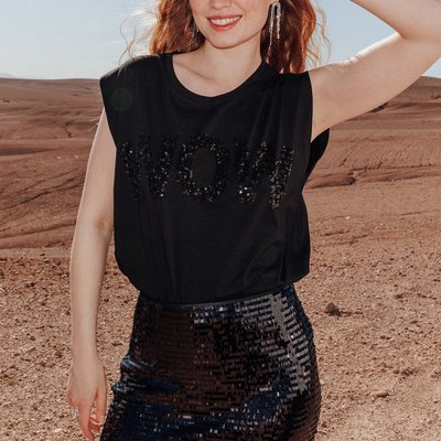 Jupe courte en sequins PROMOD