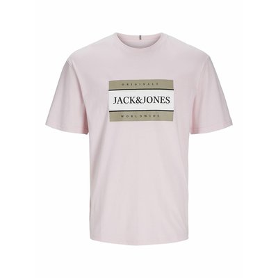 Cotton Relaxed Fit T-Shirt in Cotton with Crew Neck JACK & JONES