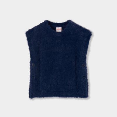 Pull sans manches fille avec boutons BOBOLI