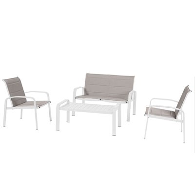 Salon de jardin Elyn en aluminium et texaline HESPERIDE