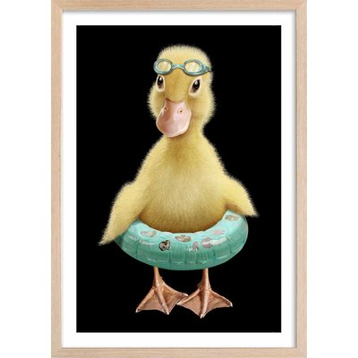 Affiche enfant bouée canard HEXOA