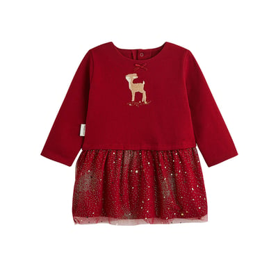 Robe bébé en molleton et tulle Grace PETIT BEGUIN