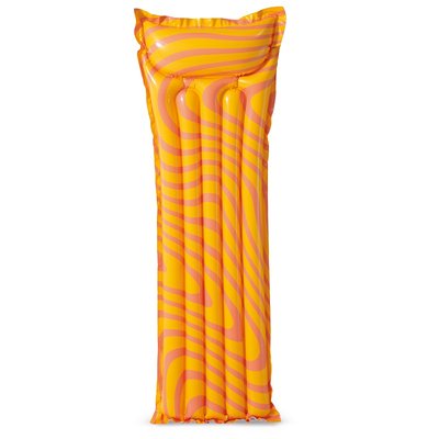 Matelas gonflable  70's  Orange INTEX