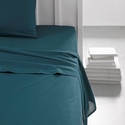Drap plat pour lit 2 personnes uni ESSENTIAL TODAY