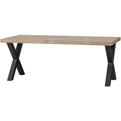 Table à manger en manguier 6 couverts TABLO A-PIED WOOOD