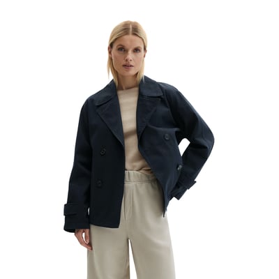 Veste caban relaxed garment-dyed en sergé de coton organique MARC O'POLO