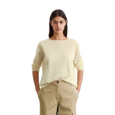 Pull-over en maille fine oversize en mélange de coton organique MARC O'POLO
