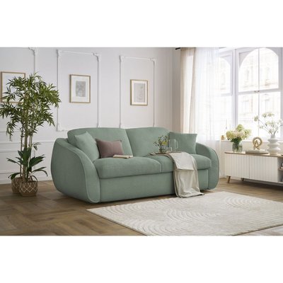 Canapé lit 3 places en tissu bouclette couchage 140x194 cm, CEZANNE BOBOCHIC