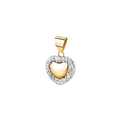 Collier en or 375 et cristal CLEOR