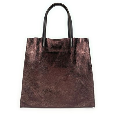 Sac à main en cuir italien SILVER OH MY BAG