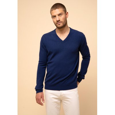 TOM pull col v minuit en cachemire JUST CASHMERE