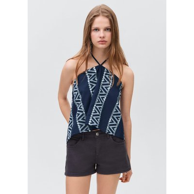 Haut brodé miroirs MANGO TEEN