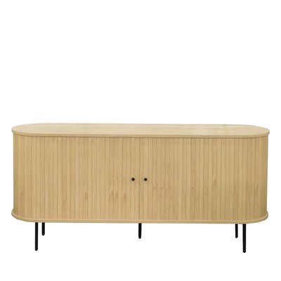 Buffet aux portes coulissantes en bois et métal L160cm - LUCIE DRAWER